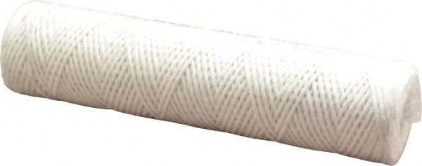 Parker - 2-1/2" OD, 10µ, Acetate Cotton String-Wound Cartridge Filter - 10" Long - Makers Industrial Supply