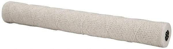 Parker - 2-1/2" OD, 10µ, Acetate Cotton String-Wound Cartridge Filter - 20" Long - Makers Industrial Supply