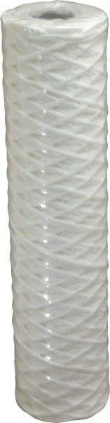 Parker - 2-1/2" OD, 1µ, Cotton String-Wound Cartridge Filter - 10" Long - Makers Industrial Supply