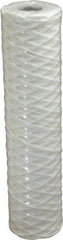 Parker - 2-1/2" OD, 1µ, Cotton String-Wound Cartridge Filter - 10" Long - Makers Industrial Supply