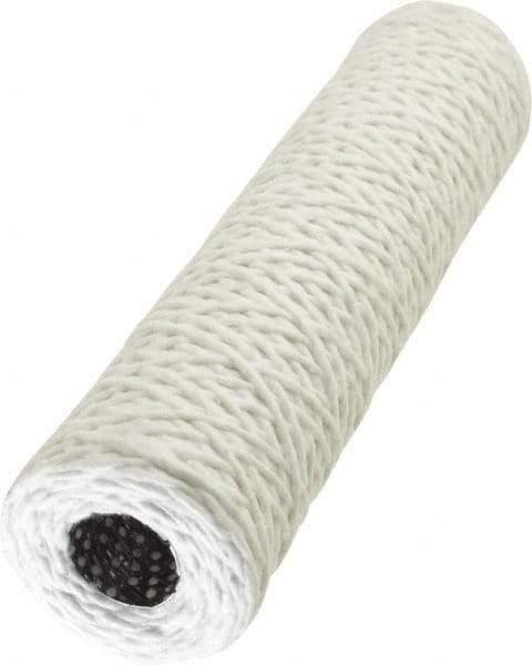 Parker - 2-1/2" OD, 5µ, Acetate Cotton String-Wound Cartridge Filter - 10" Long - Makers Industrial Supply