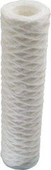 Parker - 2-1/2" OD, 1µ, Polypropylene Cotton String-Wound Cartridge Filter - 10" Long - Makers Industrial Supply