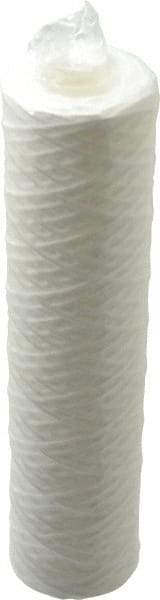 Parker - 2-1/2" OD, 5µ, Polypropylene Cotton String-Wound Cartridge Filter - 10" Long - Makers Industrial Supply