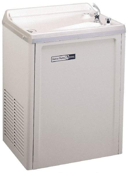 Halsey Taylor - 13.5 GPH Cooling Capacity Compact Flush Wall Mounted Water Cooler & Fountain - Vinyl Cabinet, 690 Watts, 7.5 Full Load Amperage, 0.2 hp - Makers Industrial Supply