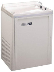 Halsey Taylor - 7.6 GPH Cooling Capacity Compact Flush Wall Mounted Water Cooler & Fountain - Vinyl Cabinet, 370 Watts, 4.0 Full Load Amperage, 0.16 hp - Makers Industrial Supply