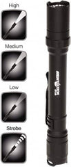 Bayco - LED Bulb, Industrial/Tactical Flashlight - Black Aluminum Body, AA Batteries - Makers Industrial Supply