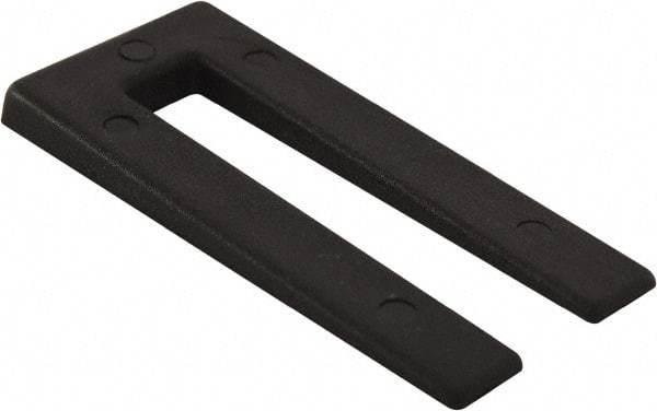 Precision Brand - 500 Piece, 2" Wide x 3" Long Polystyrene Taper Shim - Black, ±10% Tolerance - Makers Industrial Supply