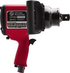 Chicago Pneumatic - 1" Drive, 3,500 RPM, 2,800 Ft/Lb Torque Impact Wrench - Pistol Grip Handle, 1,020 IPM, 48 CFM, 90 psi, 1/2" NPT Inlet - Makers Industrial Supply