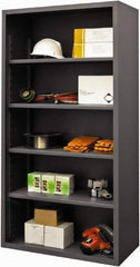 Durham - 4 Shelves, 5,400 Lb Capacity, Closed Shelving System - 36" Wide x 18" Deep x 72" High, Gray - Makers Industrial Supply