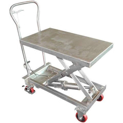 Vestil - 400 Lb Capacity Manual Scissor Lift - 12-3/4" to 36-1/2" Lift Height, 32-3/4" Platform Length x 19-1/2" Platform Width - Makers Industrial Supply