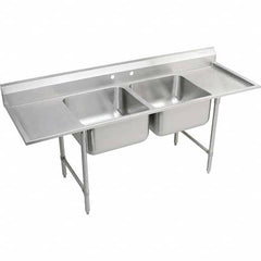 ELKAY - Stainless Steel Sinks Type: Scullery Sink Outside Length: 77-1/4 (Inch) - Makers Industrial Supply