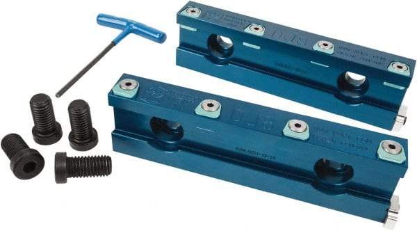 Kurt - 1.075" Jaw Width, Quick Change Jaw System, Vise Jaw Set - Aluminum Alloy, Bolt On, Soft Jaws - Makers Industrial Supply