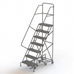 TRI-ARC - Rolling & Wall Mounted Ladders & Platforms Type: All-Directional Ladder Style: Rolling Safety Ladder - Makers Industrial Supply