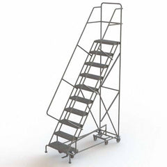 TRI-ARC - Rolling & Wall Mounted Ladders & Platforms Type: All-Directional Ladder Style: Rolling Safety Ladder - Makers Industrial Supply