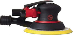 Chicago Pneumatic - 12,000 OPM, 16 CFM Air Consumption, 90 psi Air Pressure, Palm Air Orbital Sander - Round Pad, Hook & Loop Backing, 1/4" Inlet - Makers Industrial Supply