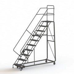 TRI-ARC - Rolling & Wall Mounted Ladders & Platforms Type: Stairway Slope Ladder Style: Rolling Safety Ladder - Makers Industrial Supply