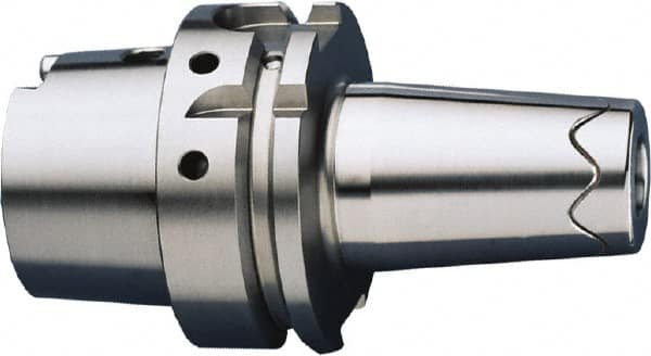 HAIMER - 6mm Hole Diam, HSK63A Taper Shank Shrink Fit Tool Holder & Adapter - 130mm Projection, 21mm Nose Diam, 36mm Clamping Depth, 25,000 RPM, Through Coolant - Exact Industrial Supply