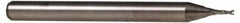 Accupro - 0.05", 2 Flute, Single End, Solid Carbide, 0.015" Corner Radius End Mill - 1-1/2" OAL, 30° Helix, Right Hand Flute, 0.15" LOC, Right Hand Cut - Makers Industrial Supply