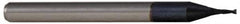 Accupro - 0.05", 2 Flute, Single End, Solid Carbide, 0.015" Corner Radius End Mill - 1-1/2" OAL, 30° Helix, Right Hand Flute, 0.15" LOC, Right Hand Cut - Makers Industrial Supply