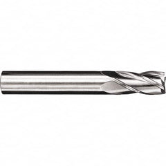 SGS - 10mm, 22mm LOC, 10mm Shank Diam, 72mm OAL, 4 Flute, Solid Carbide Square End Mill - Single End, TiCN Finish, Spiral Flute, 30° Helix, Centercutting, Right Hand Cut, Right Hand Flute, Series 54M - Makers Industrial Supply