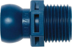 Loc-Line - 1/2" Hose ID, Male to Female Coolant Hose Connector - 1/2" BSPT, For Loc-Line Modular Hose Systems - Makers Industrial Supply