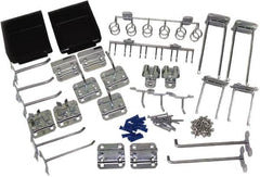 Triton - 30 Piece, Pegboard Hook Set - Zinc Alloy & Steel - Makers Industrial Supply