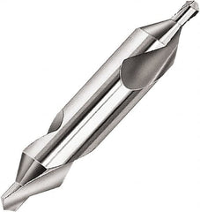 Combo Drill & Countersink: #6, 1/2″ Body Dia, 118 ™, Solid Carbide Bright (Polished) Finish, 7/32″ Point Dia, 3″ OAL, Right Hand Cut, Series 8105