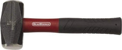 GearWrench - 3 Lb Head Drilling Hammer - 10-1/2" OAL, Fiberglass Handle with Grip, 1.38" Face Diam - Makers Industrial Supply