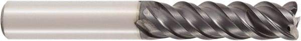 Seco - 8mm, 4 Flute, Single End, Solid Carbide, 0.4mm Corner Radius End Mill - 65mm OAL, 48° Helix, Right Hand Flute, 28mm LOC, Right Hand Cut - Makers Industrial Supply