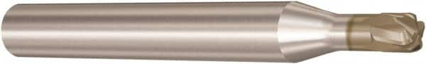 Seco - 1mm, 4 Flute, Single End, Solid Carbide, 0.5mm Corner Radius End Mill - 50mm OAL, 10° Helix, Right Hand Flute, 0.5mm LOC, Right Hand Cut, 8mm Extended Reach - Makers Industrial Supply