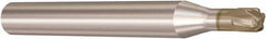 Seco - 1mm, 4 Flute, Single End, Solid Carbide, 0.5mm Corner Radius End Mill - 50mm OAL, 10° Helix, Right Hand Flute, 0.5mm LOC, Right Hand Cut, 8mm Extended Reach - Makers Industrial Supply