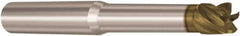 Seco - 4mm, 4 Flute, Single End, Solid Carbide, 1mm Corner Radius End Mill - 80mm OAL, 28° Helix, Right Hand Flute, 4mm LOC, Right Hand Cut, 40mm Extended Reach - Makers Industrial Supply