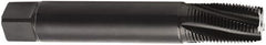 Seco - 1/2-14 NPT 60° 5 Flute 2B Modified Bottoming Spiral Flute Tap - Cobalt, TiN Finish, 125mm OAL, Right Hand Flute, Right Hand Thread, H6 - Makers Industrial Supply