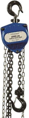 Value Collection - 2,000 Lb Lifting Capacity, 15' Lift Height, Hand Hoist - Made from Chain, 36' Overhaul to Lift 1', 79 Lb Avg Pull to Lift Rated Load, 1 Chain - Makers Industrial Supply