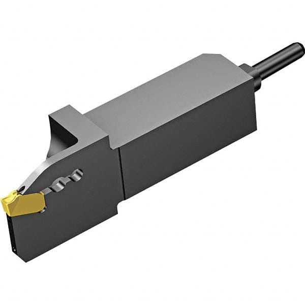 16mm Max Depth, 0 to 1″ Width, External Left Hand Nonface Grooving Toolholder 1″ OAL, 16 x 16mm Shank, Uses QD-NG Inserts, QS-QD Toolholder, Through Coolant, Series CoroCut QD