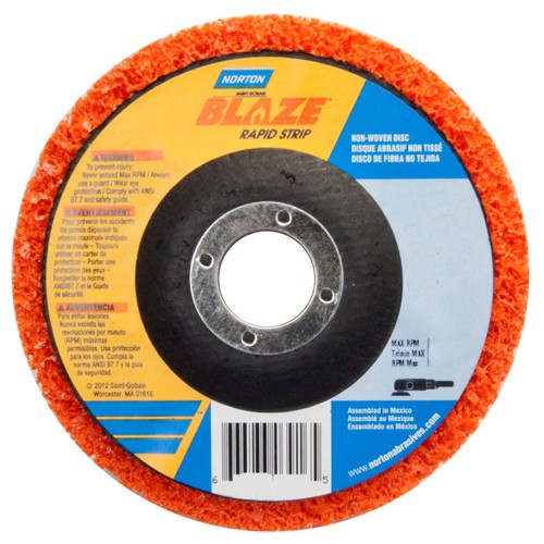 ‎4-1/2″ Depressed Center Finishing Disc Rapid Strip Extra Coarse Grit - Makers Industrial Supply