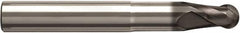 Seco - 10mm Diam, 10mm LOC, 2 Flute Solid Carbide Ball End Mill - NXT Finish, Single End, 82mm OAL, 10mm Shank Diam, Spiral Flute - Makers Industrial Supply