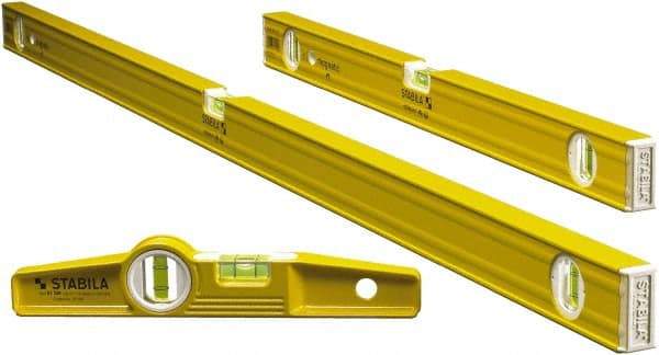 Stabila - Level Kits Level Kit Type: Magnetic Box Beam & Torpedo Level Kit Maximum Measuring Range (Feet): 48 - Makers Industrial Supply