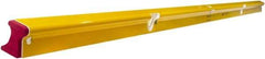 Stabila - 96" Long 3 Vial R-Beam Level - Aluminum, Yellow, 2 Plumb & 1 Level Vials - Makers Industrial Supply