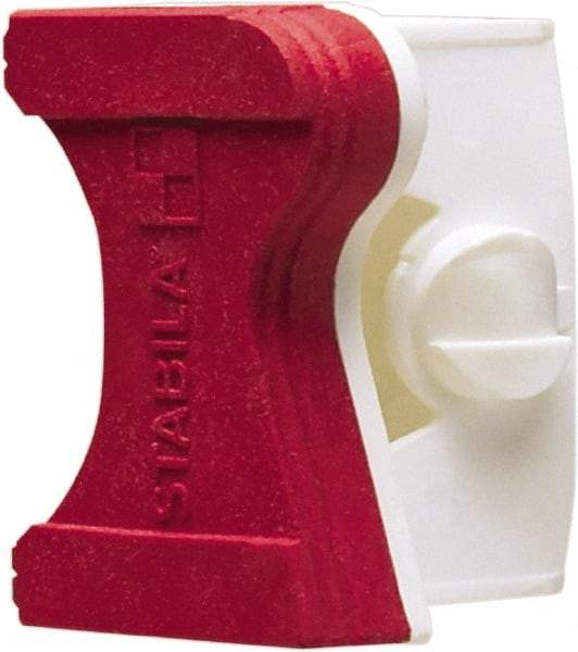 Stabila - Level Replacement End Cap Mount - Red, Use with R300 Series Levels - Makers Industrial Supply