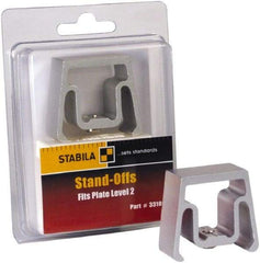 Stabila - Plate Level Standoff Mount - Silver, Use with 35610, 35712, 34610 & 34712 - Makers Industrial Supply