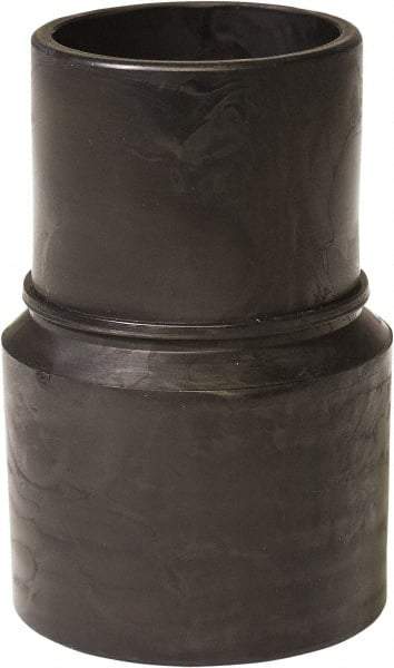 Flexaust - 1-1/2" Screw-On Hose Cuff - PVC, Black - Makers Industrial Supply