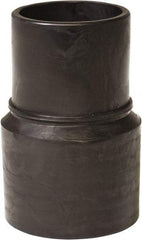 Flexaust - 1-1/4" Screw-On Hose Cuff - PVC, Black - Makers Industrial Supply