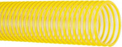 Flexaust - 3" ID, 26 Hg Vac Rating, 32 psi, Polyurethane Vacuum & Duct Hose - 25' Long, Yellow, 3.7" Bend Radius, -40 to 200°F - Makers Industrial Supply