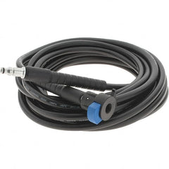 PRO-SOURCE - 2,600 Max psi Fixed Pressure Washer Hose - 25' Long, 6.35 Orifice, 1/4" Hole Size - Makers Industrial Supply