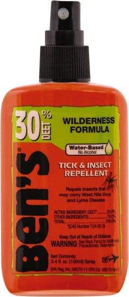 Ben's - 3.4 oz 30% DEET Pump Spray - For Ticks, Mosquitos, Disease Carrying Insects - Makers Industrial Supply