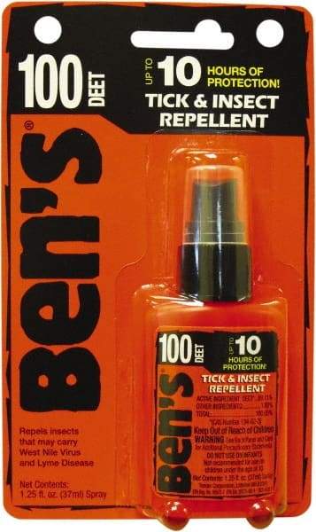 Ben's - 1.25 oz 100% DEET Pump Spray - For Ticks, Mosquitos, Disease Carrying Insects - Makers Industrial Supply