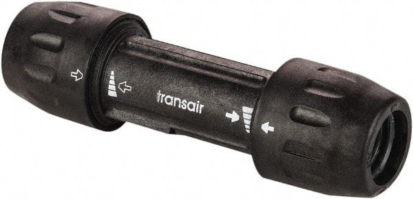 Transair - 1/2" ID, 16.5mm OD, Union - Plastic, 232 Max psi, 4-3/4" Long - Makers Industrial Supply