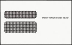 TOPS - 9" Long x 5-5/8" Wide Gummed Flap Double Window Envelope - White - Makers Industrial Supply