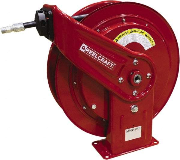 Reelcraft - 50' Spring Retractable Hose Reel - 4,800 psi, Hose Included - Makers Industrial Supply